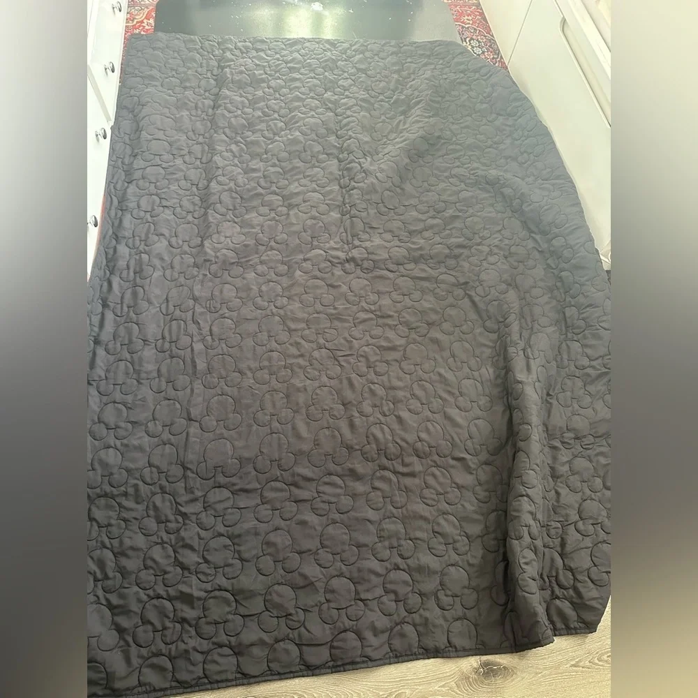 Disney Red Quilted Comforter with Subtle Stitch Motif